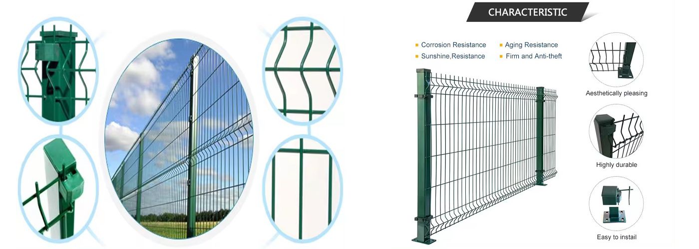 3D Curved Wire Mesh Fence Panel